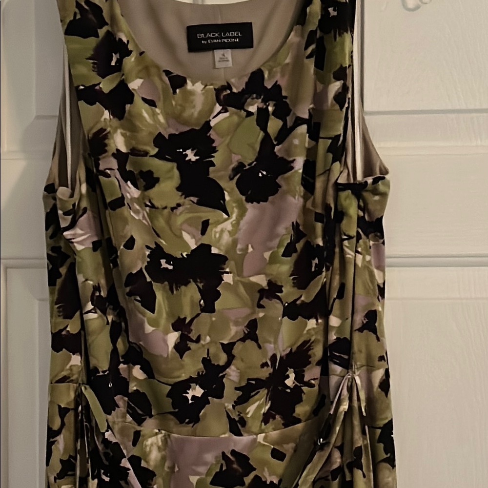 Evan Picone Floral Camouflage Dress